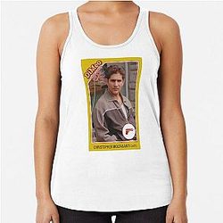 Christopher Moltasanti - Baseball Card - The Sopranos Racerback Tank Top