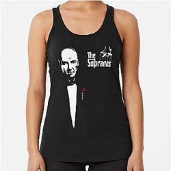 The Sopranos (The Godfather mashup) 	 		 Racerback Tank Top