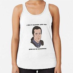 Furio The Sopranos I like a woman you can grab onto quote Racerback Tank Top