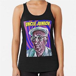 The Sopranos - Tony Soprano - Fan Art - Gifts for Sopranos Fans -  Uncle Junior.  Racerback Tank Top