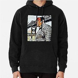 The Sopranos - Tony Soprano - Fan Art - Gifts for Sopranos Fans - Tony Soprano Pulaski Skyway Bridge Pullover Hoodie