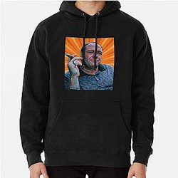 The Sopranos - Tony Soprano - Fan Art - Gifts for Sopranos Fans - Tony Soprano Cigar Pullover Hoodie