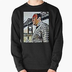 The Sopranos - Tony Soprano - Fan Art - Gifts for Sopranos Fans - Tony Soprano Pulaski Skyway Bridge Pullover Sweatshirt