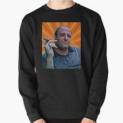 The Sopranos - Tony Soprano - Fan Art - Gifts for Sopranos Fans - Tony Soprano Cigar Pullover Sweatshirt