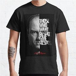 Black and white Tony Soprano The Sopranos Tv Show quote. Classic T-Shirt
