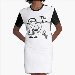 The Sopranos Speed-draw Graphic T-Shirt Dress