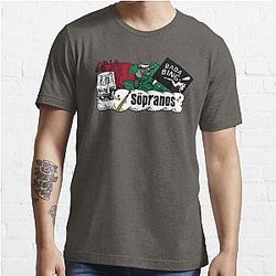 the sopranos illustration tv show mafia Essential T-Shirt