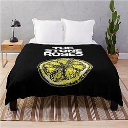Stone Roses Merch Lemon Ringer Throw Blanket