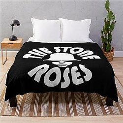 The Stone Roses White Throw Blanket
