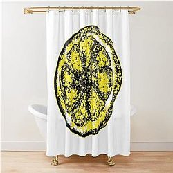 Stone Roses Merch The Stone Roses Lemon Ringer Shower Curtain