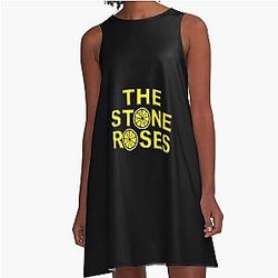 The Stone Roses Yellow Summer Vibe A-Line Dress