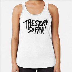 the story so far black Racerback Tank Top