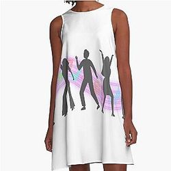 Dancing with the Stranger A Line Dress