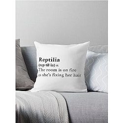 Reptilia by The Strokes Throw Pillow