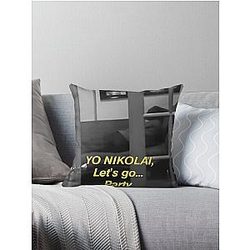 the strokes - In transit- Yo Nikolai, let's go... party Throw Pillow