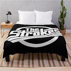 The Strokes Merch The Strokes Logo Throw Blanket