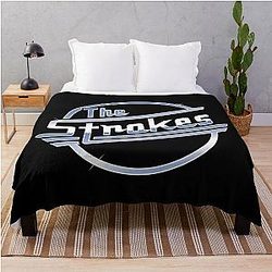 The Strokes Merch The Strokes Logo Throw Blanket
