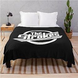 The Strokes Merch The Strokes Logo Throw Blanket