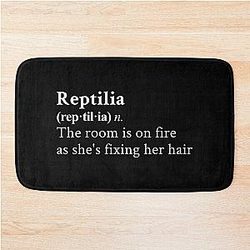Reptilia by The Strokes Bath Mat