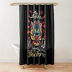 line the strokes art Shower Curtain