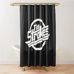 The Strokes Merch The Strokes Logo Shower Curtain
