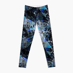 Abstraction. The strokes of paint. 2 Leggings