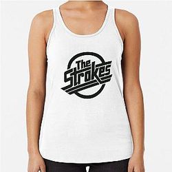The Strokes Merch The Strokes Logo Racerback Tank Top