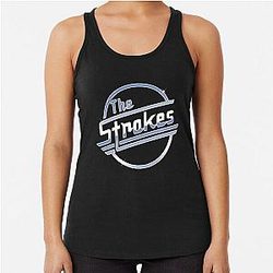 The Strokes Merch The Strokes Logo Racerback Tank Top