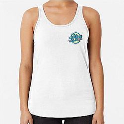 The Strokes Retro blue logo Racerback Tank Top