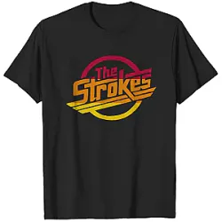 The Strokes T-Shirts - Retro Logo Sunset Gradient 