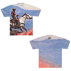 Cowboy Graphic All-Over Print LA0207 The Strokes T-Shirts