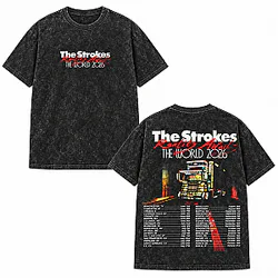2026 Tour Dates & Truck Vintage Washed LA290 The Strokes T-Shirts