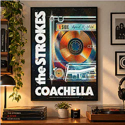 Coachella April 11 2026 Cassette LA2909 The Strokes Posters