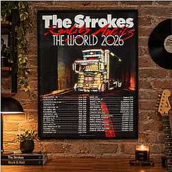 Reality Awaits The World 2026 Tour Dates LA2909 The Strokes T-Shirts