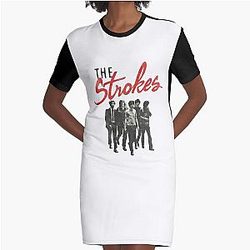 Wadah the strokes Graphic T-Shirt Dress
