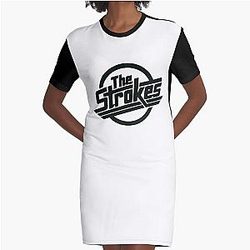 The Strokes 팟캐스트 The Strokes 로고 도표 티셔츠 복장
