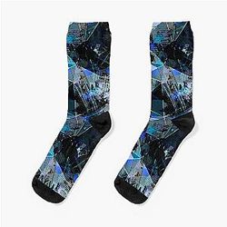 Abstraction. The strokes of paint. 2 Socks