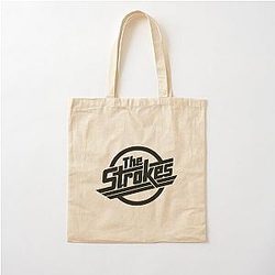 The Strokes Merch The Strokes Logo Cotton Tote Bag