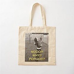 NO WHY PORQUE sticker the Strokes In Transit  Cotton Tote Bag