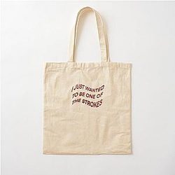 I JUST WANTED TO BE ONE OF THE STROKES ARCTIC MONKEYS Cotton Tote Bag