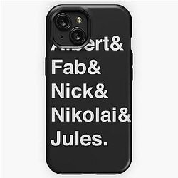 The Strokes Helvetica White Text iPhone Tough Case