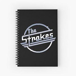 The Strokes Merch The Strokes Logo Spiral Notebook
