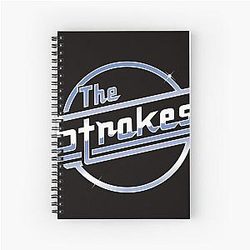 The Strokes Merch The Strokes Logo Spiral Notebook