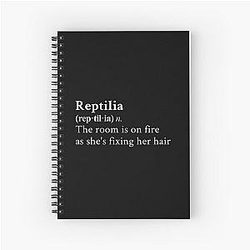 Reptilia by The Strokes Spiral Notebook