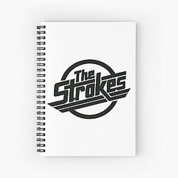 The Strokes Merch The Strokes Logo Spiral Notebook
