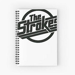 The Strokes Merch The Strokes Logo Spiral Notebook
