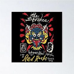 line the strokes art Poster