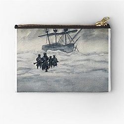 Watercolor Print Zipper Pouch The Terror Rescue Scene Zipper Pouch become The Terror Rescue Scene