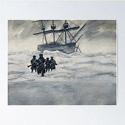 Watercolor The Terror Rescue Scene Poster