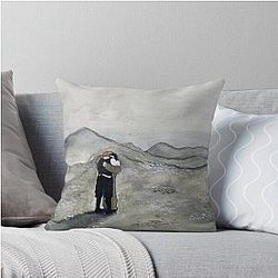 Watercolor The Terror and Crozier Blanky Hug Throw Pillow